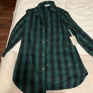 Green shacket, size medium